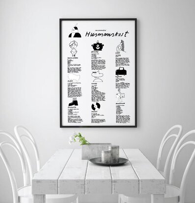 Bild av stilren matsal med modern nordisk inredning