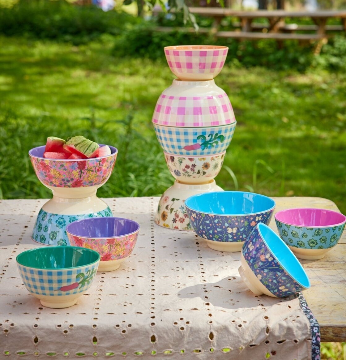 Liten Skål Floras Dream Print från Rice i blommig design