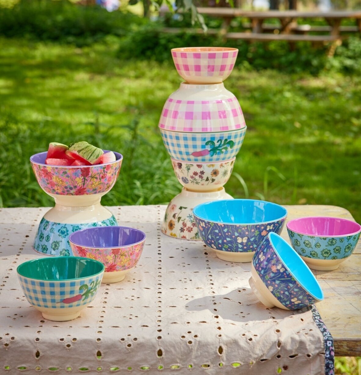 Liten Skål Floras Dream Print från Rice i blommig design