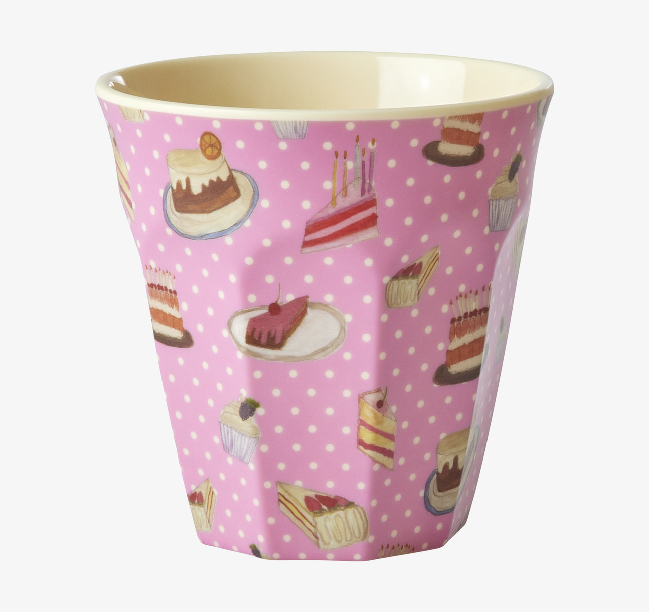 Melaminmugg Sweet Cake Print från Rice med tårtmotiv
