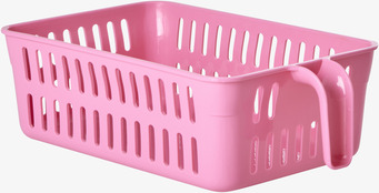 Bild av rosa plastbox för stilfull förvaring hemma