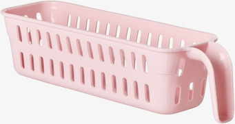 Bild av praktisk rosa plastbox för förvaring hemma