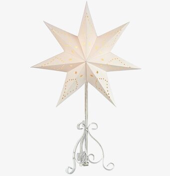 Bild av elegant åttauddig bordstjärna i antikvit design