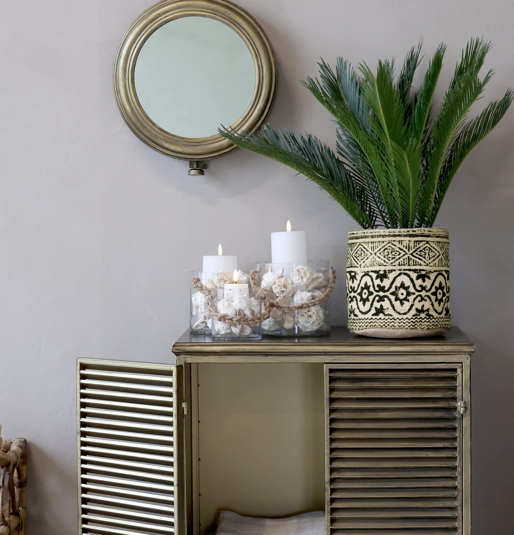 Kruka Jute Set/2 från Chic Antique med naturlig inredning