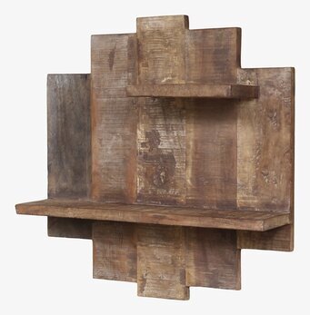 Foto av rustik vägghylla med tidlös design