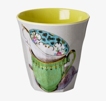 Mugg Två Tekoppar från Rice med färgglad och lekfull design