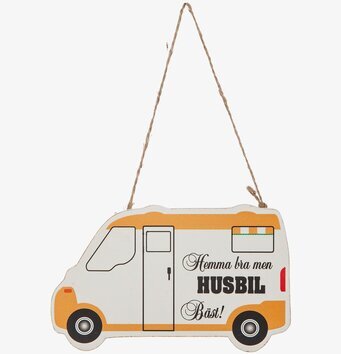 Bild av dekorativ skylt för husbilsentusiaster