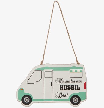 Bild av dekorativ husbilsskylt för campingälskare