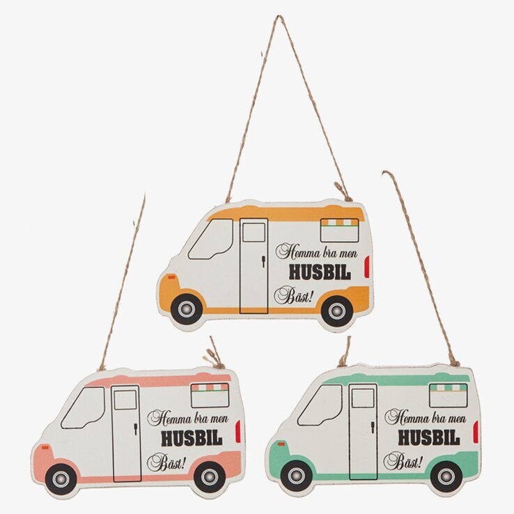 Skylt - Husbil Bäst från Different Design i tre färger