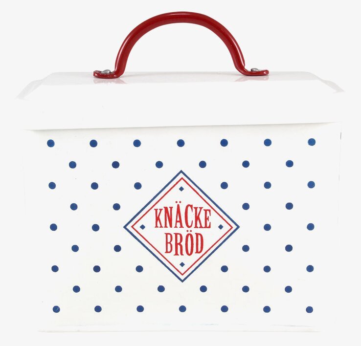 Bild av elegant plåtburk för knäckebröd i köket