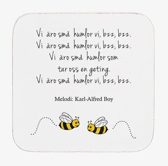 Bild av fyrkantigt glasunderlägg med snapsvisa