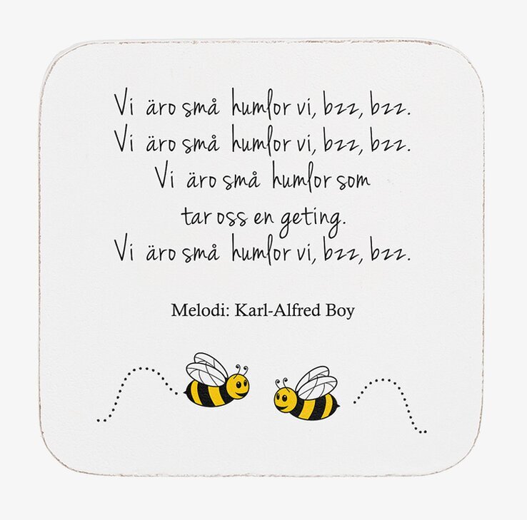 Glasunderlägg Snapsvisa 6-pack från Different Design