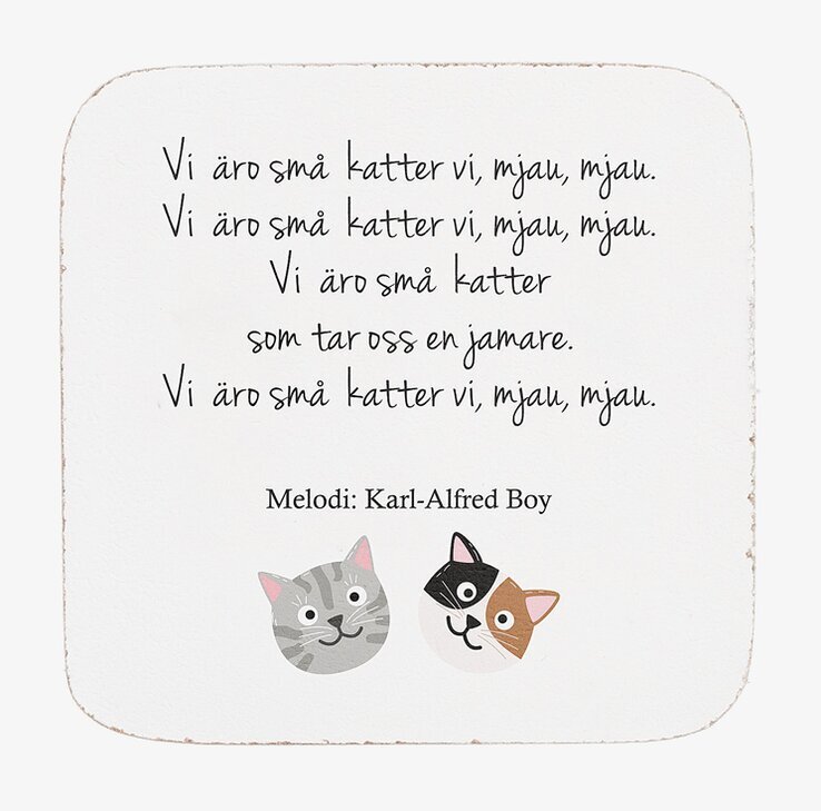 Glasunderlägg Snapsvisa 6-pack från Different Design