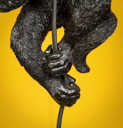 Bild av unik och skulptural taklampa i svart design