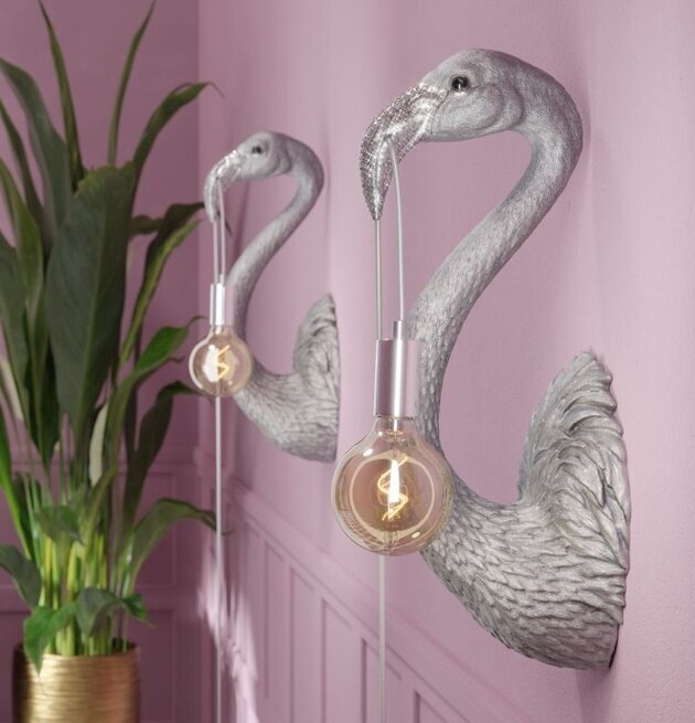 Vägglampa Flamingo Tiffany Silver XL från Werner Voss