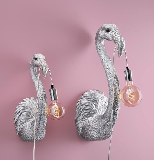 Vägglampa Flamingo Tiffany Silver XL från Werner Voss