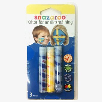 Bild av ansiktsfärg-kit för svenska supporterfans