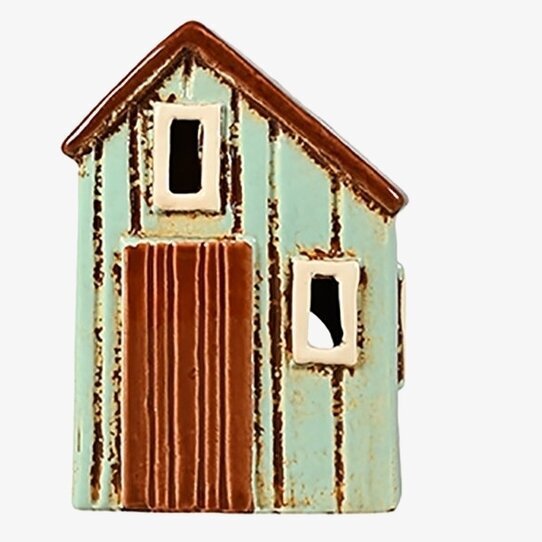 Ljuslykta Strandbod Ljusblå från Det Gamle Apotek i keramik