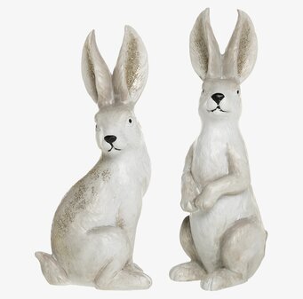 Bild av dekorativa kaniner i antik stil med glitter