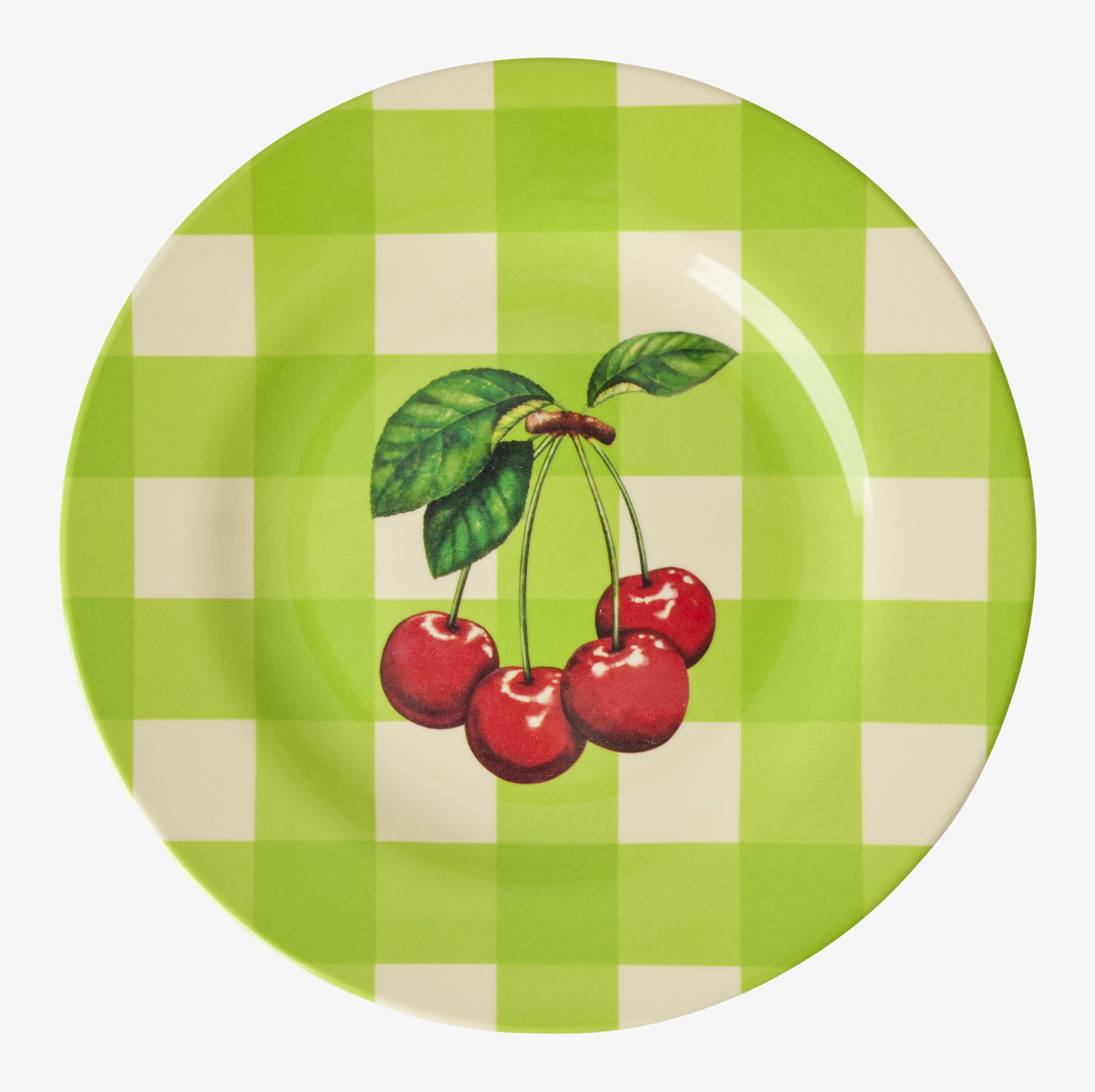 Assiett Love Therapy Cherry Print från Rice med körsbärsmotiv