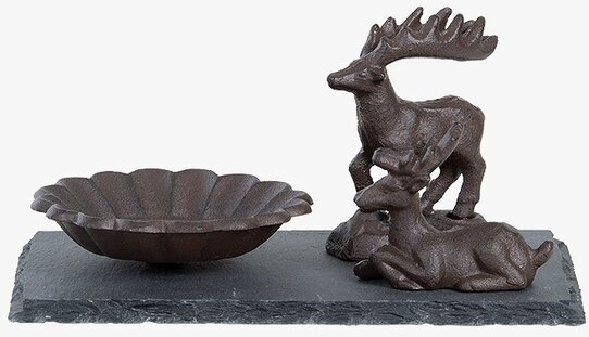 Fågelbad Skogsdjur Hjort från Gardenlife i trädgård