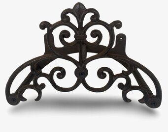 Bild av dekorativ gjutjärnsslanghållare i antik stil