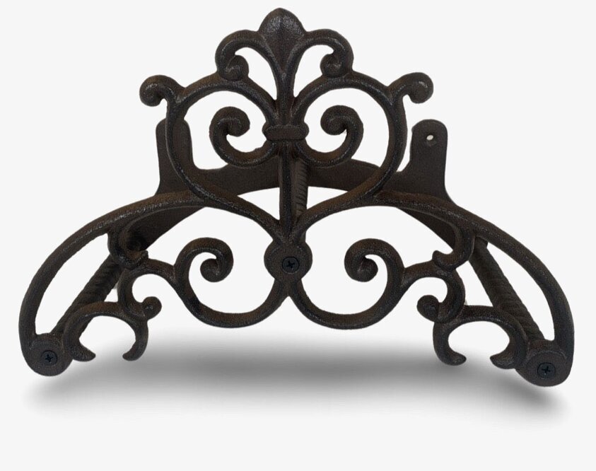 Slanghållare Antikbrun Gjutjärn från Miljögården i trädgård