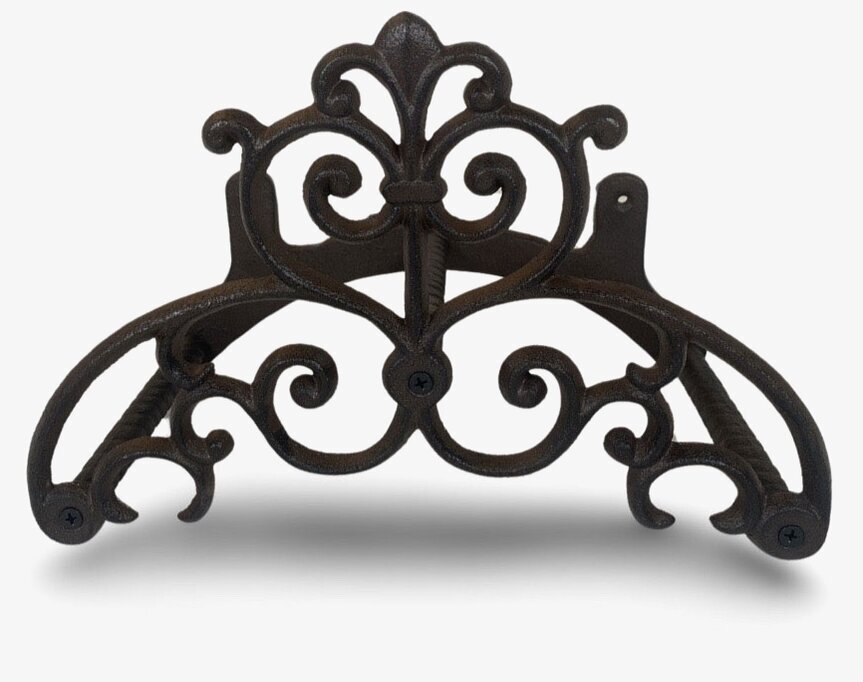 Slanghållare Antikbrun Gjutjärn från Miljögården i trädgård