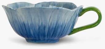 Foto av en kopp med unik design och färgkombination