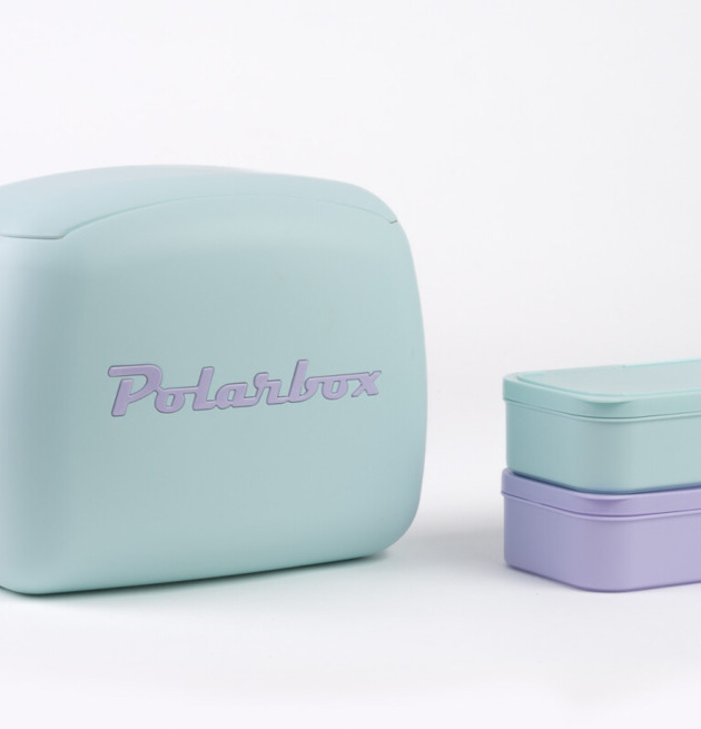 Kylväska POP 6 Liter Ljusblå från Polarbox med två matlådor