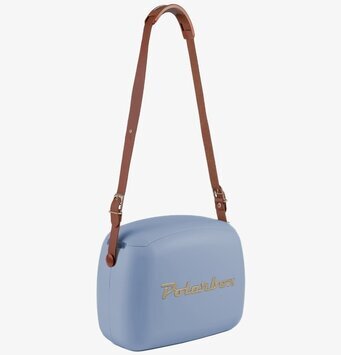 Bild av stilren och praktisk kylväska med läderrem