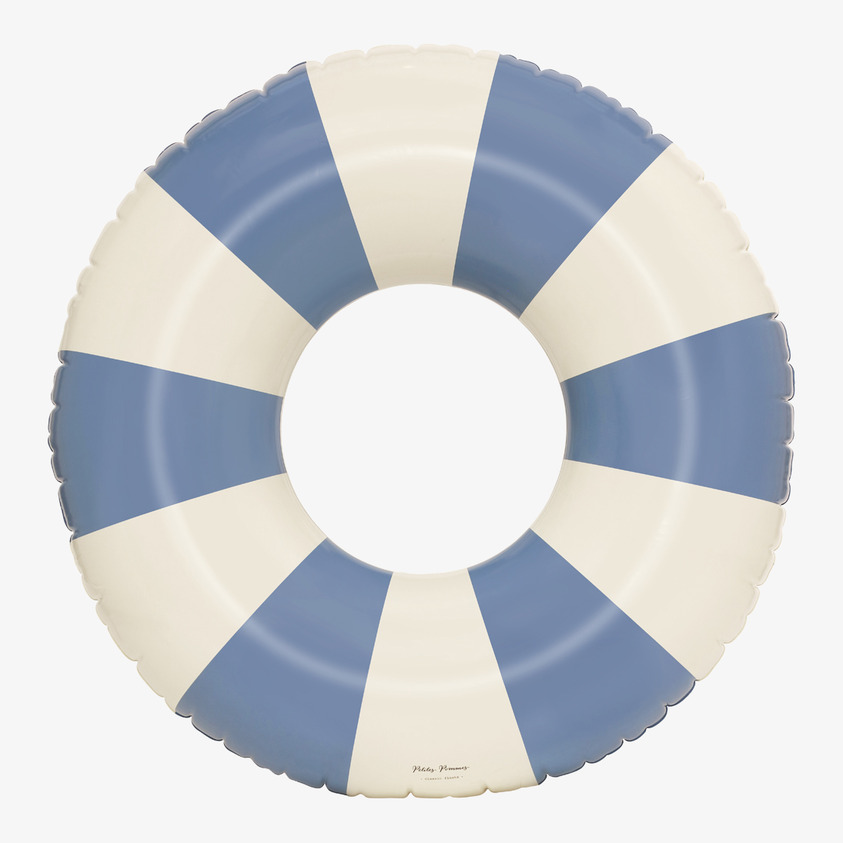 Badring Denim - Petites Pommes 120cm, blåvit randig design