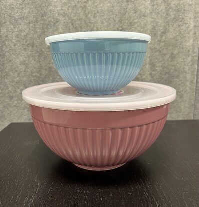 Skålar Keramik 3-Pack - Rosa, Aubergine & Mint (fynd-id 1) Rice