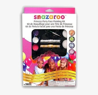 Bild av färgglatt ansiktsmålning kit för barnkalas