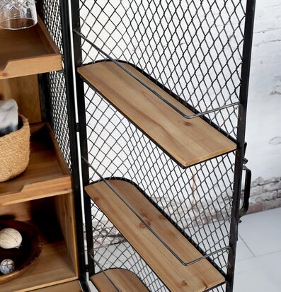 Bild av stilfullt barskåp med industriell design