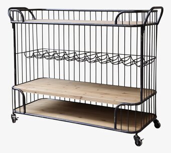 Foto av stilren och funktionell möbel med vinhylla