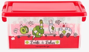 Bild av färgglad förvaringslåda för medicinska behov