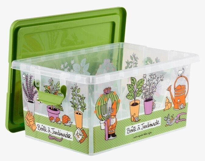 Förvaringslåda Trädgård från Derriére la porte med grönt lock