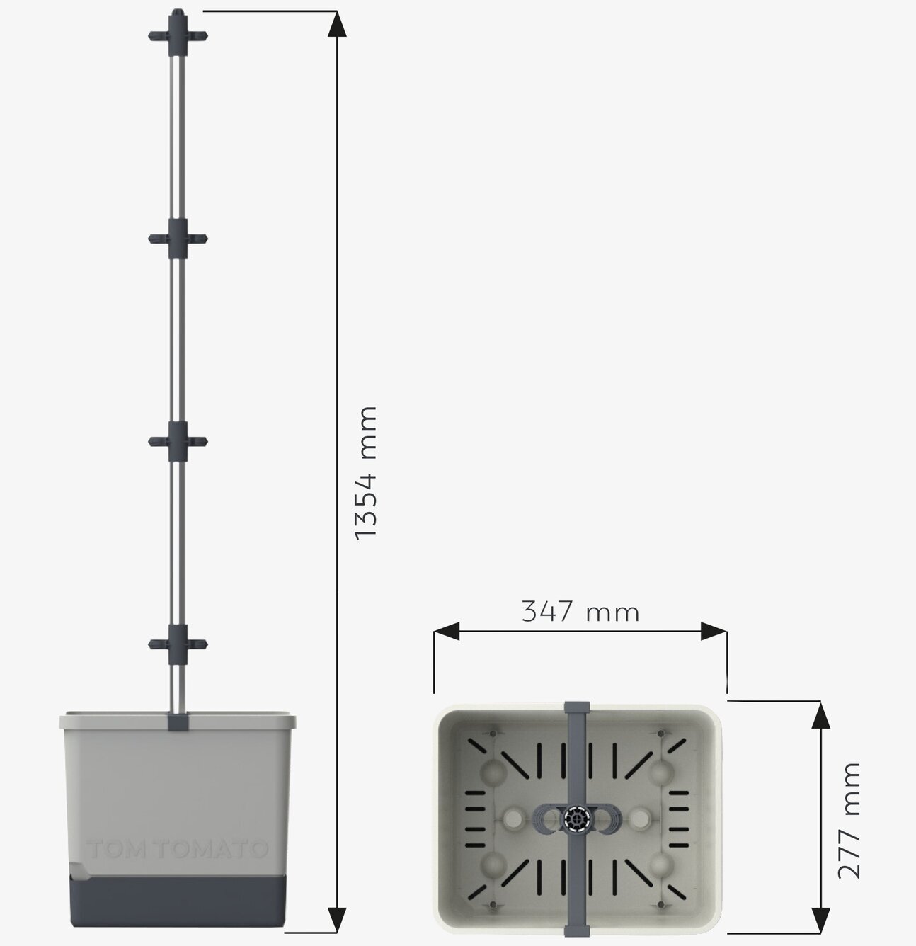 Gardenlife Tom Tomato - Tomatkruka Med Vattentank, rektangulär