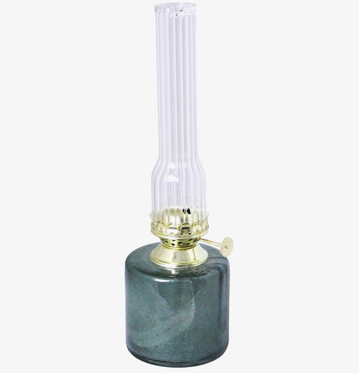 Fotogenlampa Elvira Grön Liten från Strömshaga i glas