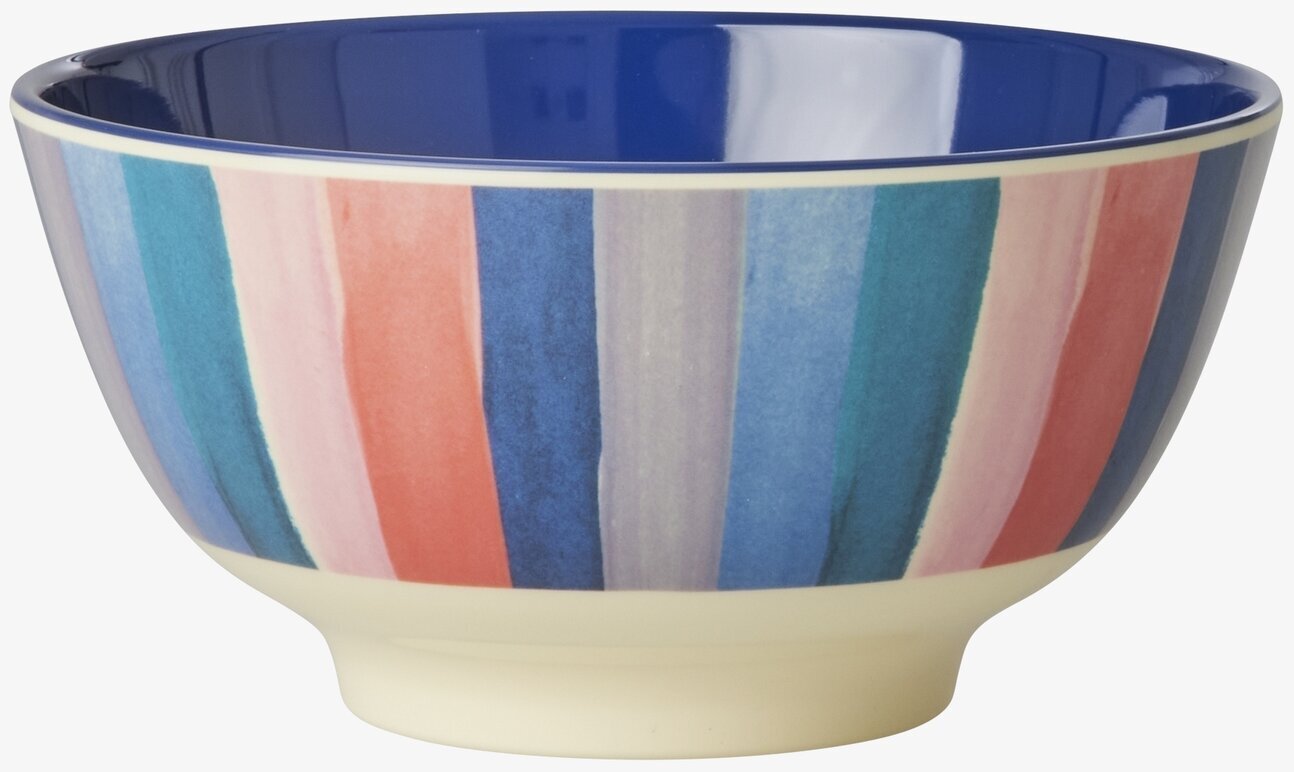 Skål N.Y. Stripes Print från Rice med färgglada ränder