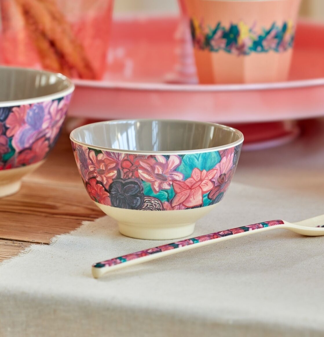 Liten Skål Forest Flower Print från Rice med blommönster