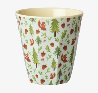 Bild av mugg med Blue Happy Forest Print design