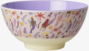 Foto av färgglad skål med havstema och sjöjungfrur