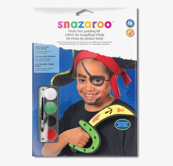 Bild av ansiktsfärg för piratrollspel och kreativ lek