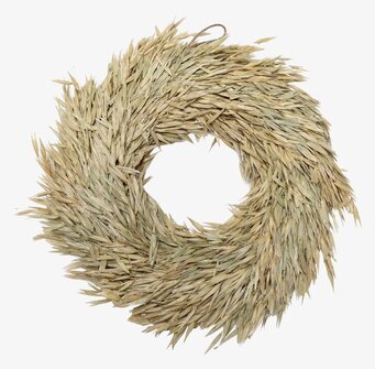 Bild av naturlig krans med rustik och jordnära känsla