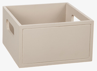 Bild av en funktionell och stilren trälåda för förvaring