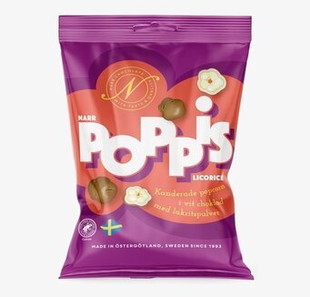 Bild av lyxig förpackning med svensk choklad och lakrits