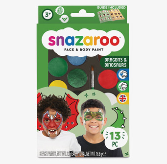 Bild av färgglad ansiktsfärg för kreativt lekande