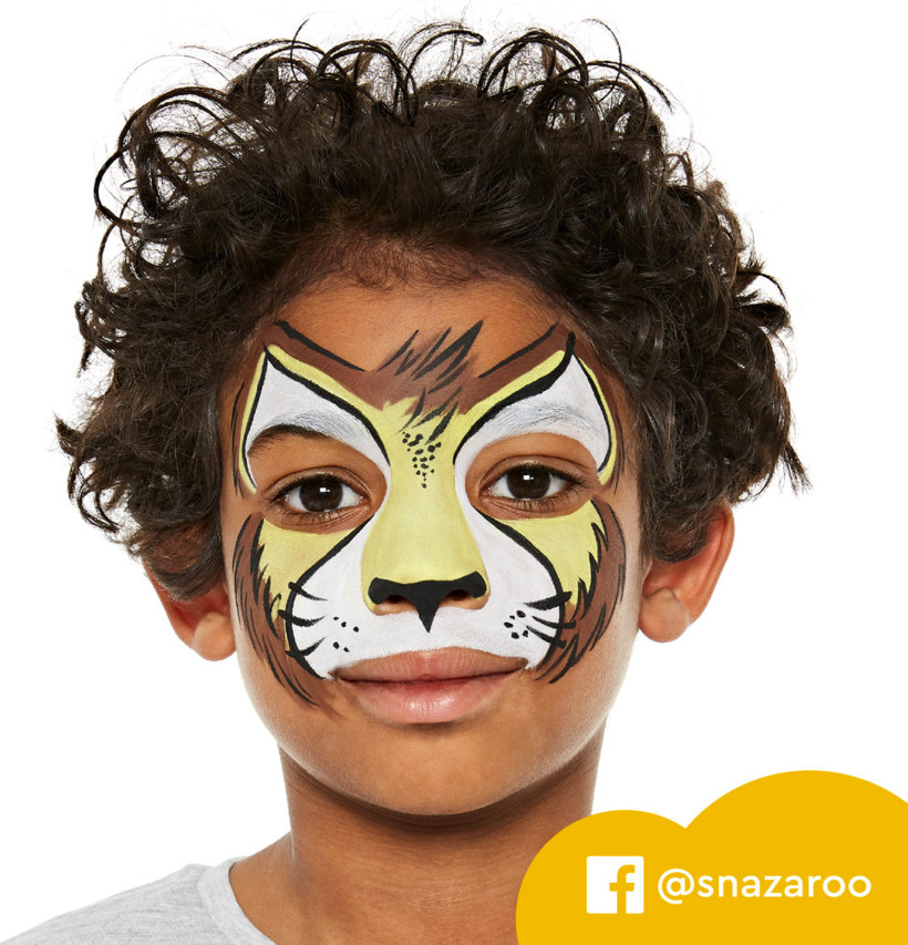 Ansiktsfärg Animal World Face Paint Kit från Snazaroo